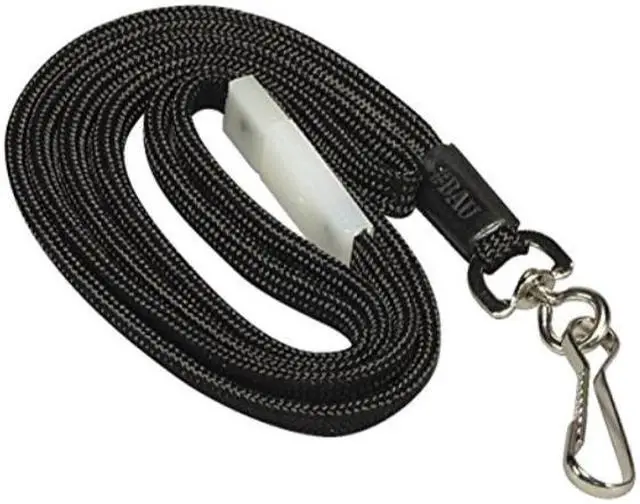 Alt view image 12 of 15 - Baumgartens Breakaway Lanyards, w/ Adj. Slide, 35" ,12/BX, Black 65549