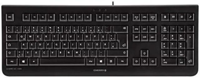 Alt view image 4 of 6 - CHERRY DESKTOP JK-0800EU-2 KC1000 BLACK 104+4 HOT KEYS