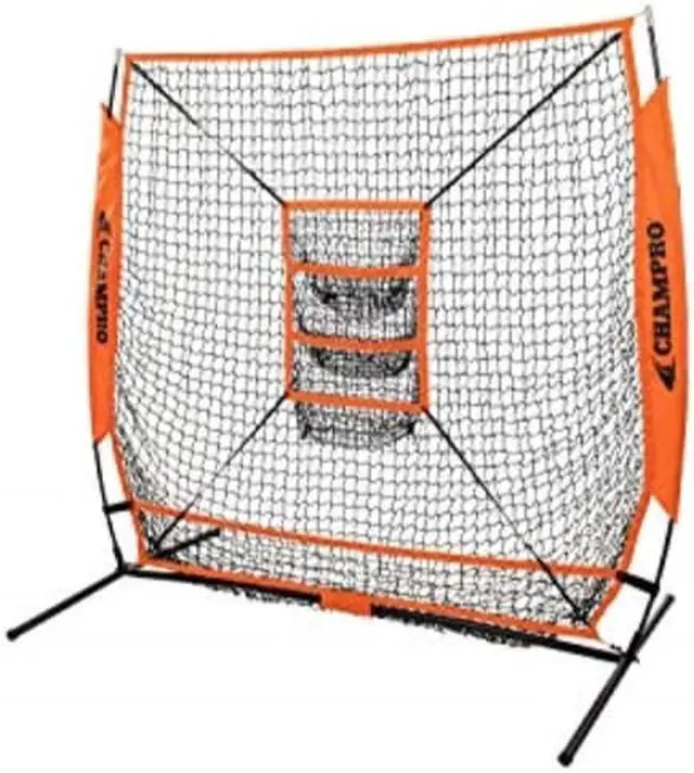 Alt view image 2 of 2 - champro mvp baseball/softball training net, 5' x 5'