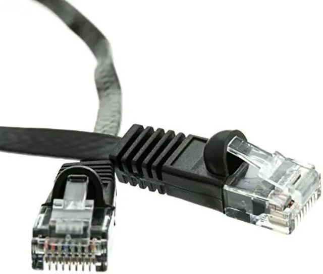 Alt view image 2 of 3 - CableWholesale 10X8-62210 Cat6 Black Flat Ethernet Patch Cable  32 AWG  10 foot