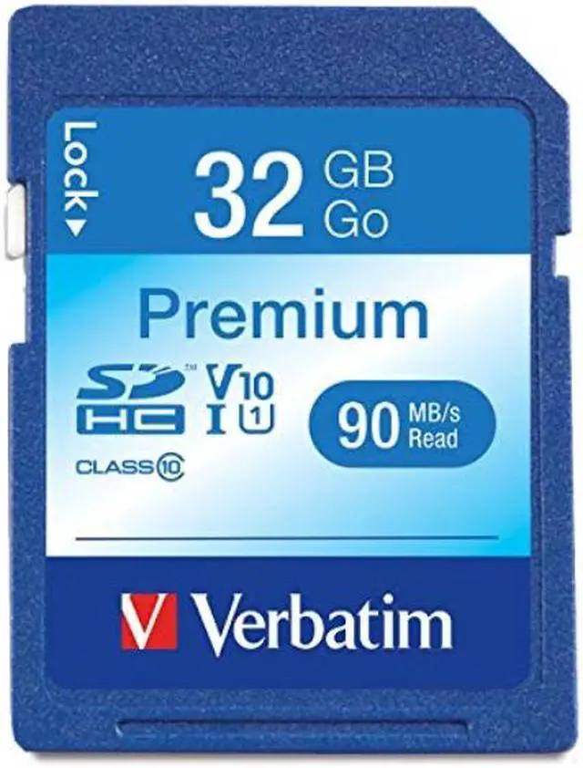 Alt view image 2 of 2 - Verbatim 32GB Premium SDHC Memory Card, UHS-I Class 10 - 96871