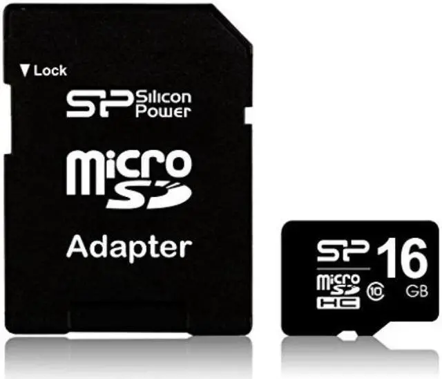 Alt view image 5 of 7 - Silicon Power 16GB microSD Memory Card SDHC Class 10 w/ SD adapter Model SP016GBSTH010V10SP