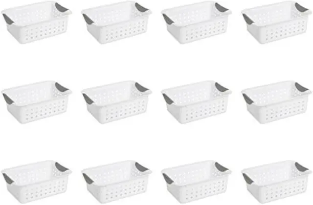 Alt view image 11 of 12 - Sterilite Basket Ultra Sm Wht 2194-2149