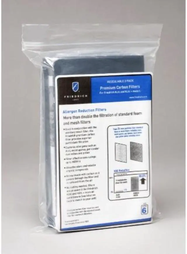 Alt view image 4 of 4 - FRIEDRICH KWCFL Kuhl AC Filter,Polyester,PK3