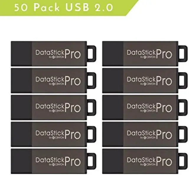 Alt view image 5 of 15 - Centon S1-U2P1-2G50PK Valuepack Usb 2.0 Datastick Pro (Grey) , 2Gb, 50 Pack