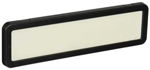 Alt view image 7 of 10 - Lorell Plastic Cubicle Nameplate Plastic Black 80669