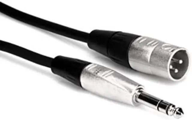 Alt view image 5 of 9 - HOSA HSX-003 Balanced Cable Interconnect - REAN 1/4" TRS to XLR3M - 3 ft