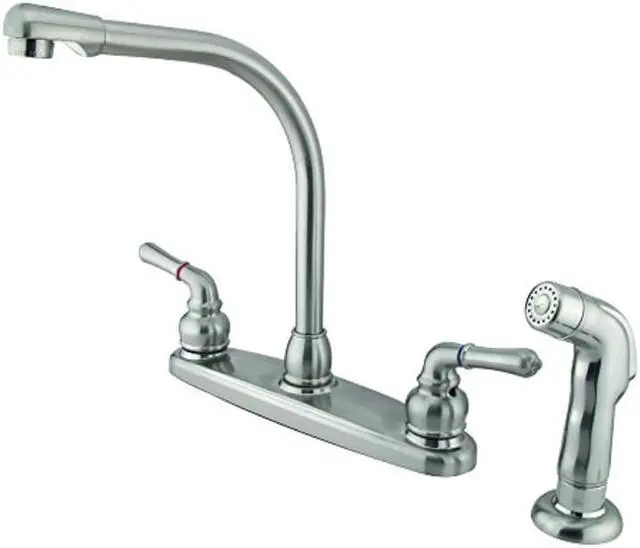 Alt view image 4 of 7 - 8 High Arch Kitchen Faucet With Sprayer