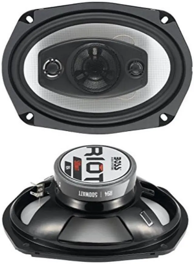 Alt view image 2 of 2 - boss audio r94 500 watt per pair, 6 x 9 inch, full range, 4 way car speakers sold in pairs