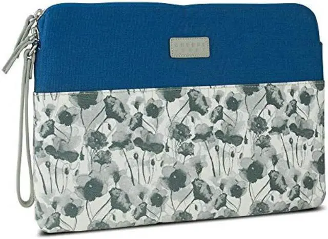 Alt view image 4 of 5 - Greene + Gray Zippered Sleeve Case For Microsoft Surface Pro, Blue Floral