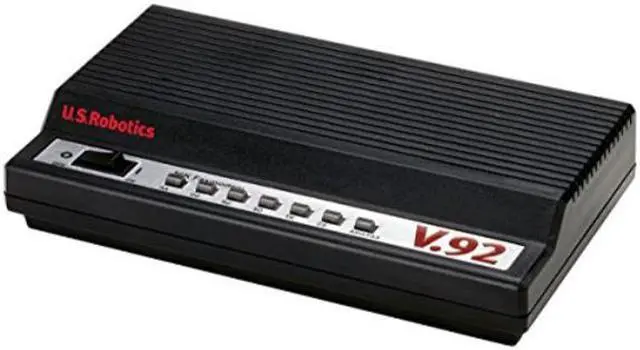 Alt view image 3 of 4 - US Robotics V.92 USR5686E External Modem + Fax, 56K