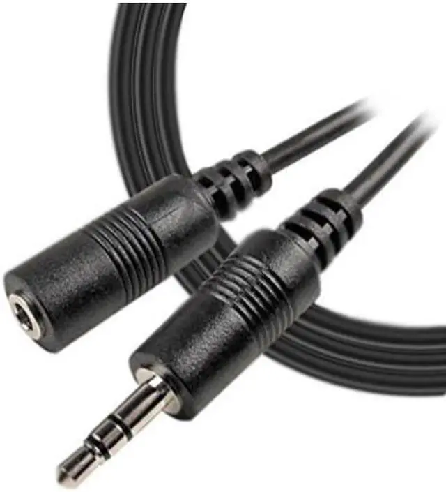 Alt view image 5 of 6 - imbaprice 12 feet professional quality nickel plated 3.5 mm male/female stereo audio extension cable