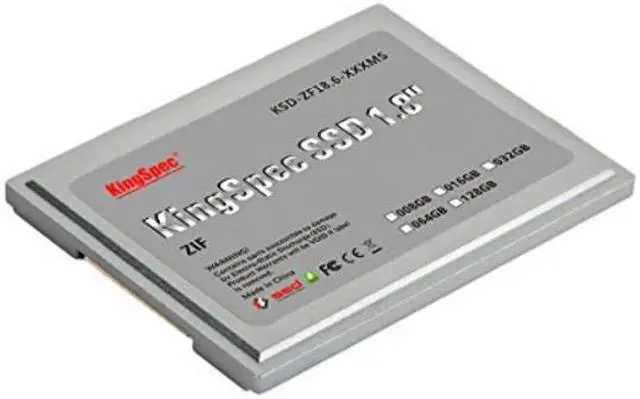 Alt view image 3 of 3 - 256GB KingSpec 1.8-inch ZIF 40-pin SSD Solid State Disk SMI Controller (MLC)