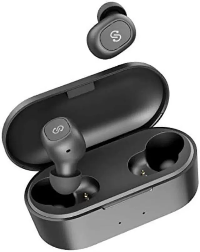 Alt view image 2 of 6 - soundpeats true wireless earbuds 5.0 bluetooth headphones inear stereo wireless earphones with microphone binaural calls, onestep pairing, total 35 hours, upgraded truefree plus