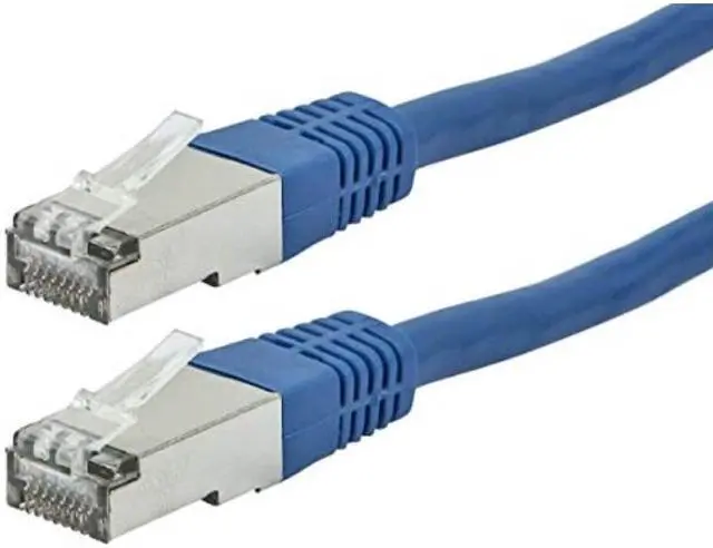 Alt view image 3 of 8 - Monoprice Cat6A Ethernet Patch Cable - 14 Feet - Blue | Network Internet Cord - RJ45, Stranded, 550Mhz, STP, Pure Bare Copper Wire, 10G, 26AWG - Zeroboot Series
