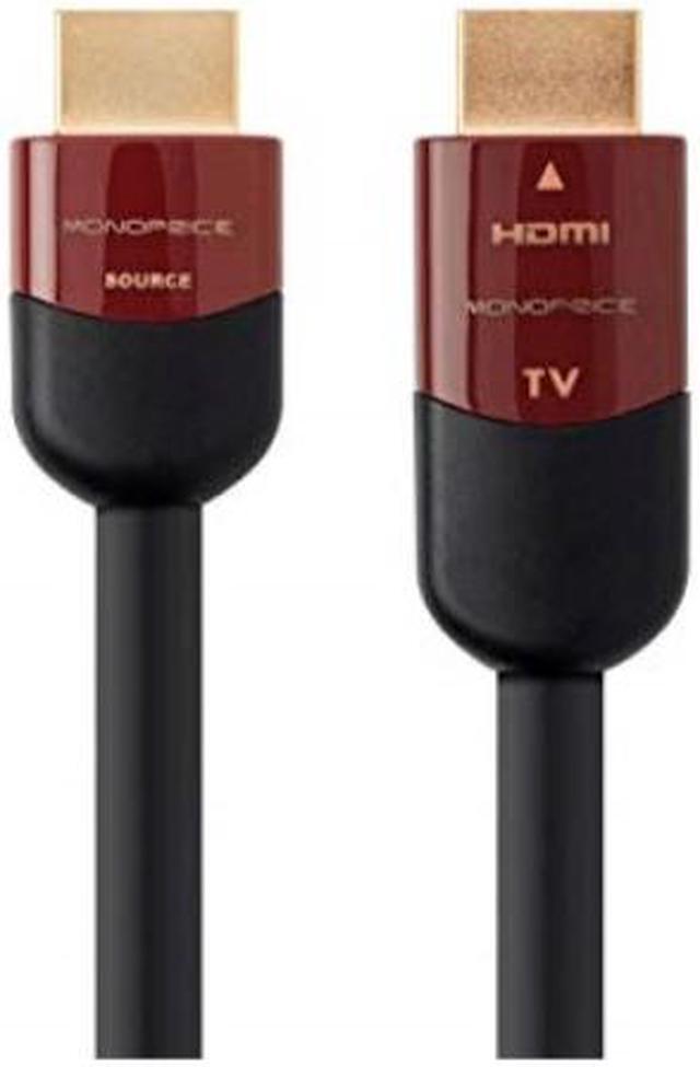 Alt view image 8 of 15 - Monoprice HDMI Cable - 30 Feet - Black | High Speed, Active Chipset, 4K@60Hz, HDR, 18Gbps, 24AWG, YUV, 4:4:4, CL2 - Cabernet Ultra Series
