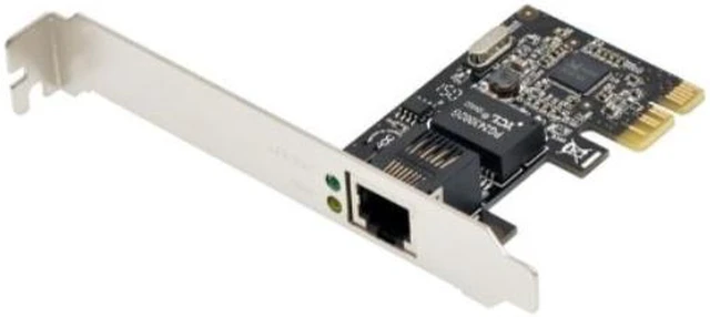 Alt view image 3 of 3 - Syba SD-PEX24009 Gigabit LAN Network NIC PCIe x1 Card Black