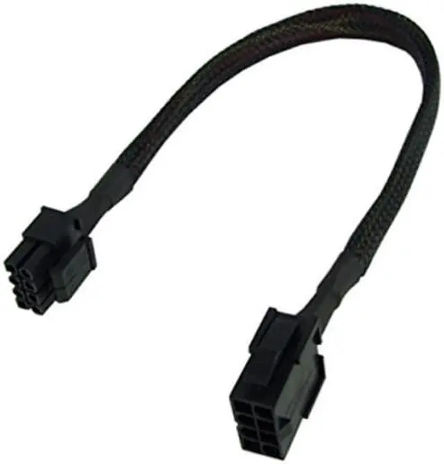 Alt view image 8 of 9 - Phobya extension 8-Pin or EPS12V 30cm - black