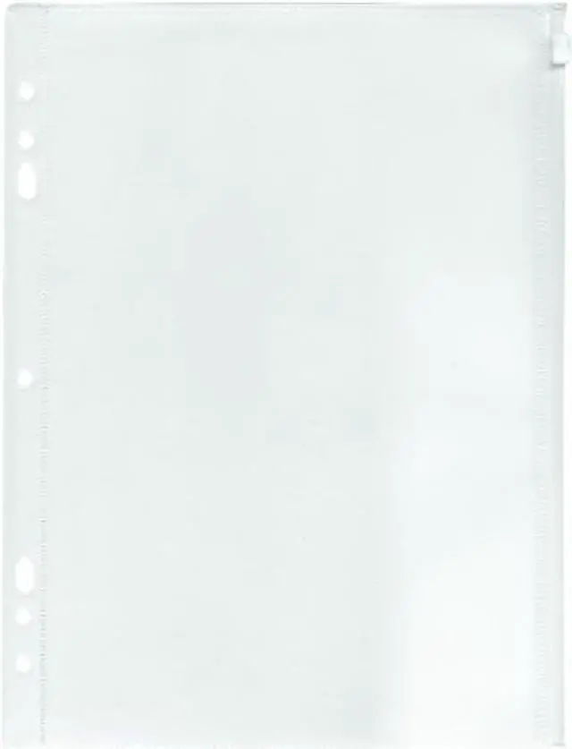 Alt view image 3 of 6 - Advantus ANG52 Zip-All Ring Binder Pocket, 8 1/2 x 11, Clear