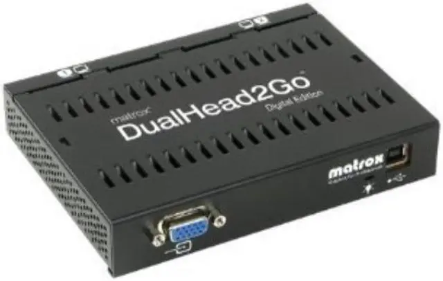 Alt view image 2 of 2 - Maxtor Matrox D2G-A2D-IF DualHead2Go Digital Edition, 1x VGA Input, 2x DVI Output by Maxtor