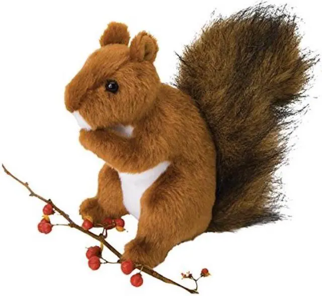 Alt view image 3 of 3 - Douglas Cuddle Toys Roadie Red Squirrel (3793)