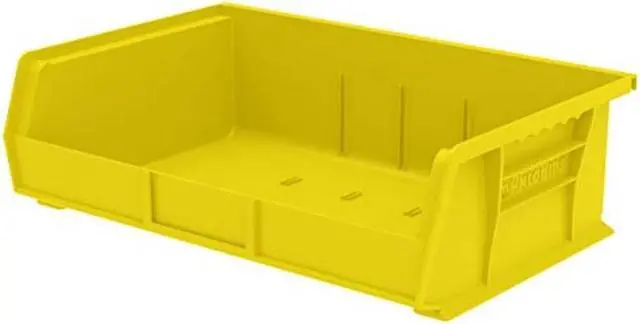 Alt view image 3 of 4 - AKRO-MILS 30255YELLO Yellow Hang and Stack Bin, 10-7/8"L x 16-1/2"W x 5"H,