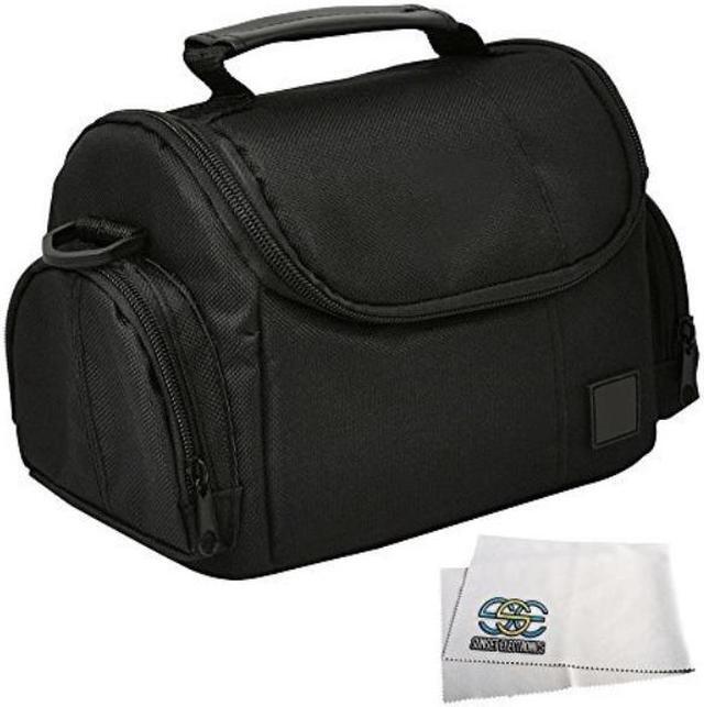 Main image of Medium Soft Padded Digital SLR camera Travel case/Bag with clip-on Detachable and Adjustable Strap for Nikon D3000, D3100, D3200, D3300, D3400, D5000, D5100, D5200, D5300, D5500, D5600 DSLR cameras