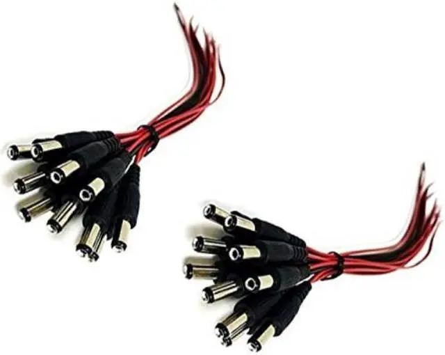 Alt view image 6 of 8 - iMBAPrice CCTV Security Camera DC Male Power Plug Pigtail Cable (20 Pack)