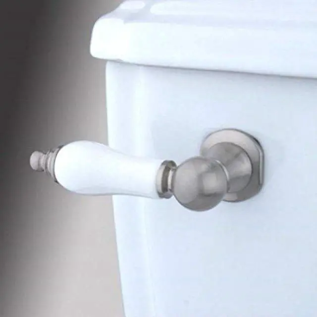 Alt view image 2 of 3 - Kingston Brass KTPL8 Porcelain Tank Lever - Satin Nickel