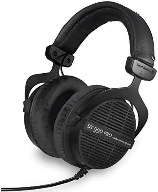 Alt view image 3 of 4 - beyerdynamic dt 990 pro overear studio monitor headphones  openback stereo construction, wired 80 ohm, black limited edition