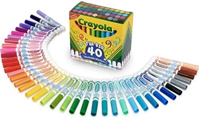 Alt view image 17 of 20 - Crayola Marker,Washable,40/St,Ast 587858