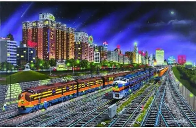 Alt view image 5 of 5 - Chicago Nights 1000 pc SOI21385 SUNSOUT