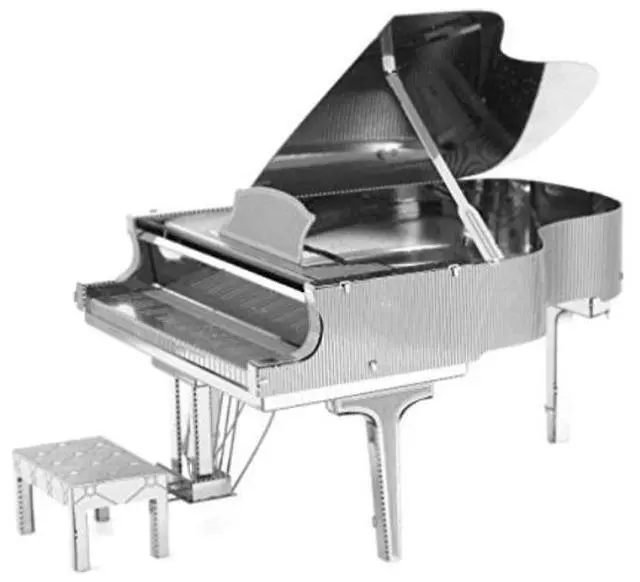 Alt view image 17 of 18 - Grand Piano Metal Earth 3D Laser Cut Model, 3D Puzzles by Fascinations