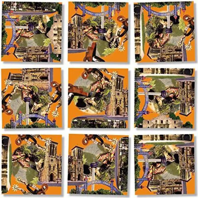Alt view image 2 of 3 - B Dazzle San Antonio Scramble Squares 9 Piece Puzzle