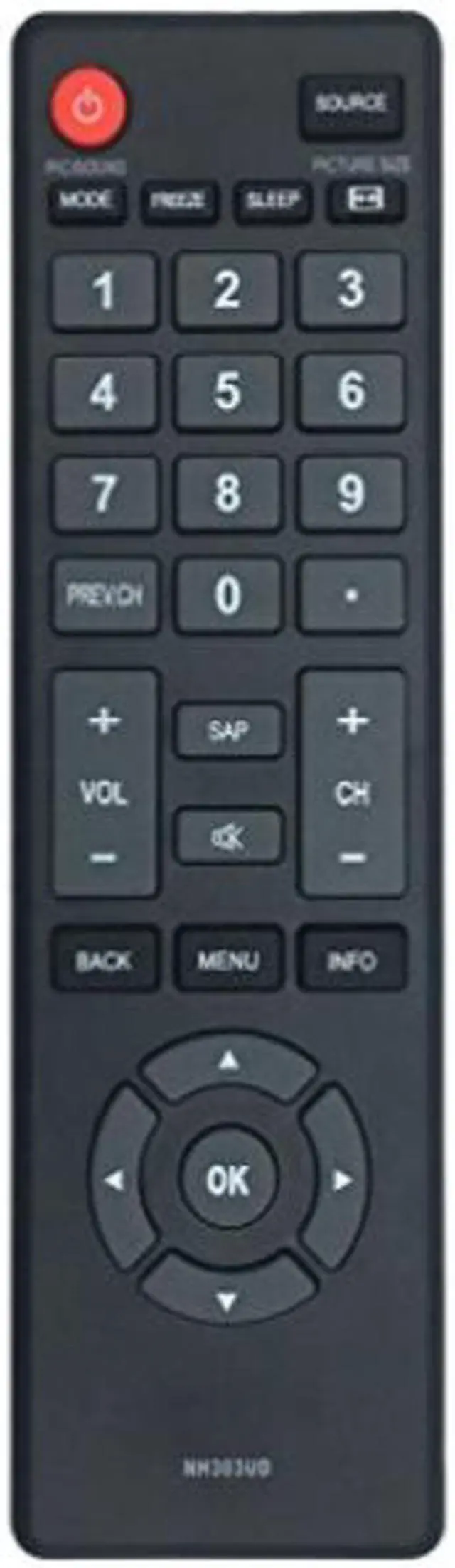 Alt view image 3 of 5 - new remote control nh303ud fit for emerson tv le391em4 lf320em4a lf391em4 lf461em4 lf320em5s le240em4 le320em4 lf320em4 lf501em
