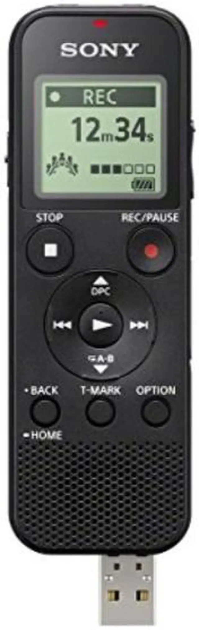 Alt view image 3 of 4 - sony icdpx370 mono digital voice recorder with builtin usb voice recorder