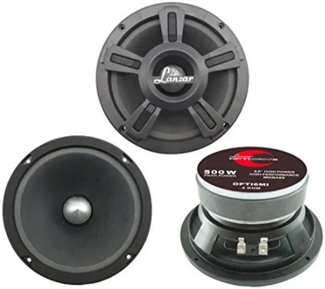 Alt view image 8 of 18 - LANZAR OPTI6MI 6.5" 500W Car Mid bass Mid Range Speaker Audio Stereo