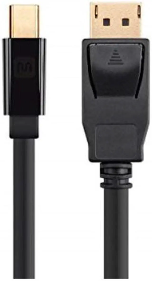 Alt view image 3 of 9 - Monoprice Mini DisplayPort 1.2 to DisplayPort 1.2 Cable - 3 Feet - Black | Supports up to 4K resolution and 3D Video - Select Series