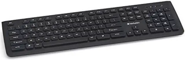Alt view image 11 of 20 - Verbatim 99793 Black USB RF Wireless Slim Keyboard