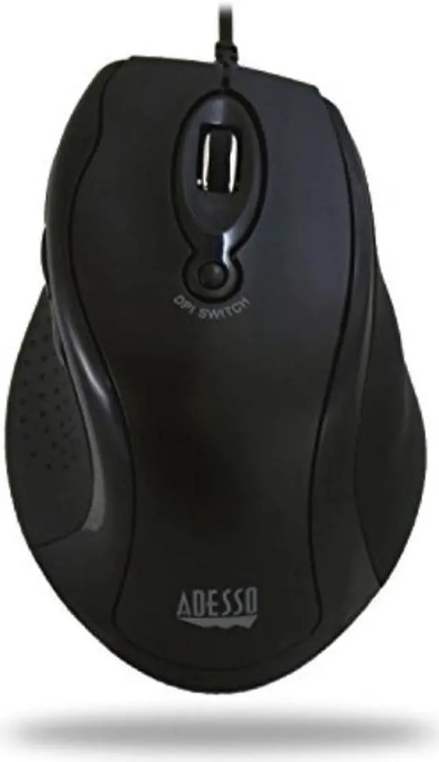 Alt view image 3 of 12 - ADESSO IMOUSEG2 ADESSO USB ERGONOMIC OPTICAL MOUSE, WITH ADJUSTABLE DPI, INTERNET NAVIGATIONAL B