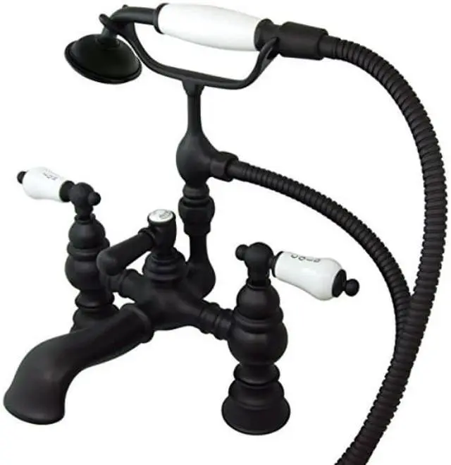 Alt view image 2 of 5 - ENGLISH HERITAGE LEG TUB FILLER W/HAND SHOWER-Oil Rubbed Bronze Finish
