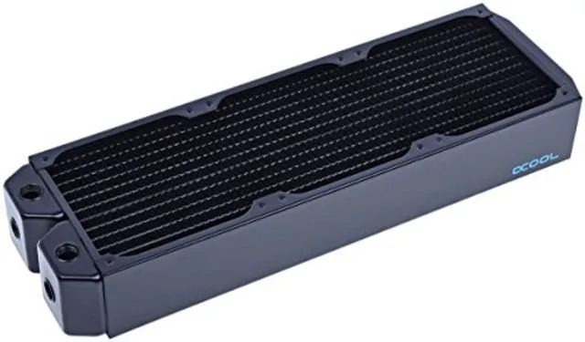 Alt view image 8 of 10 - Alphacool NexXxos UT60 Full Copper Radiator 420, 140mm x 3, Triple Fan, Black