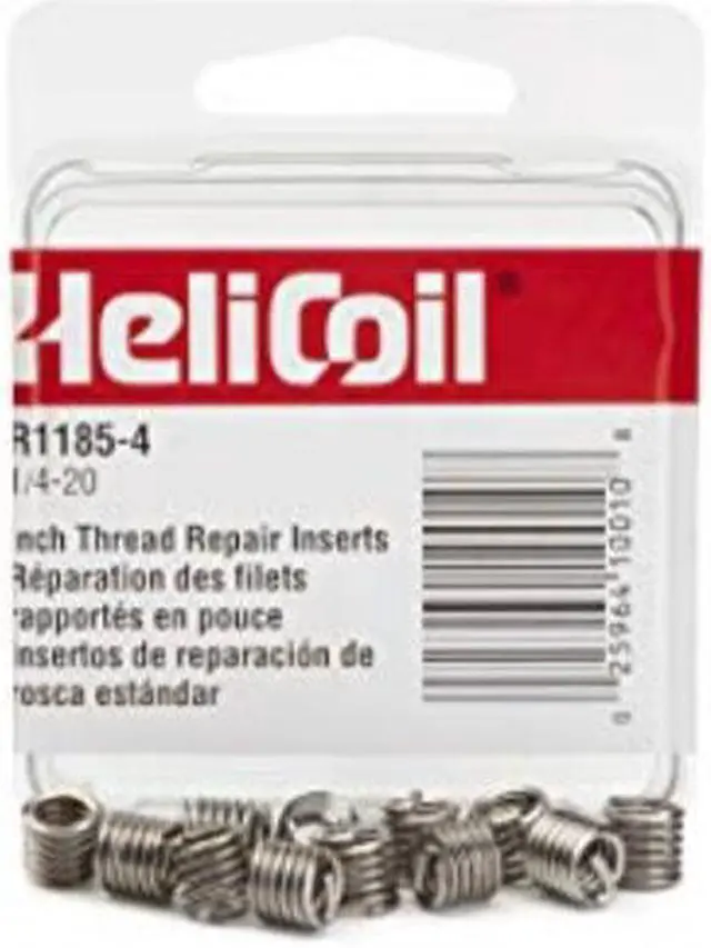 Alt view image 3 of 5 - STANLEY ENGINEERED FASTENING R1185-4 Tanged Helical Insert, Free-Running,