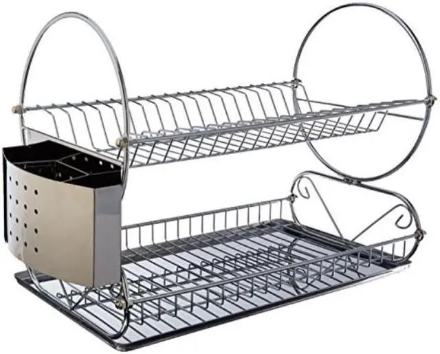 Main image of Mega Chef Chrome Plated Two Shelf Dish Rack