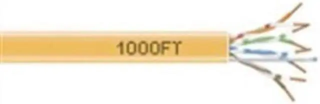 Alt view image 4 of 9 - Black Box EYN866A-PB-1000 1000ft GigaTrue 550 CAT6 550-MHz Bulk Cable Orange