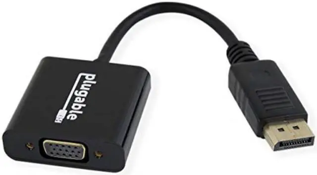 Alt view image 5 of 8 - Plugable DisplayPort to VGA Adapter (Supports Windows and Linux Systems and Displays up to 1920x1080, Passive)