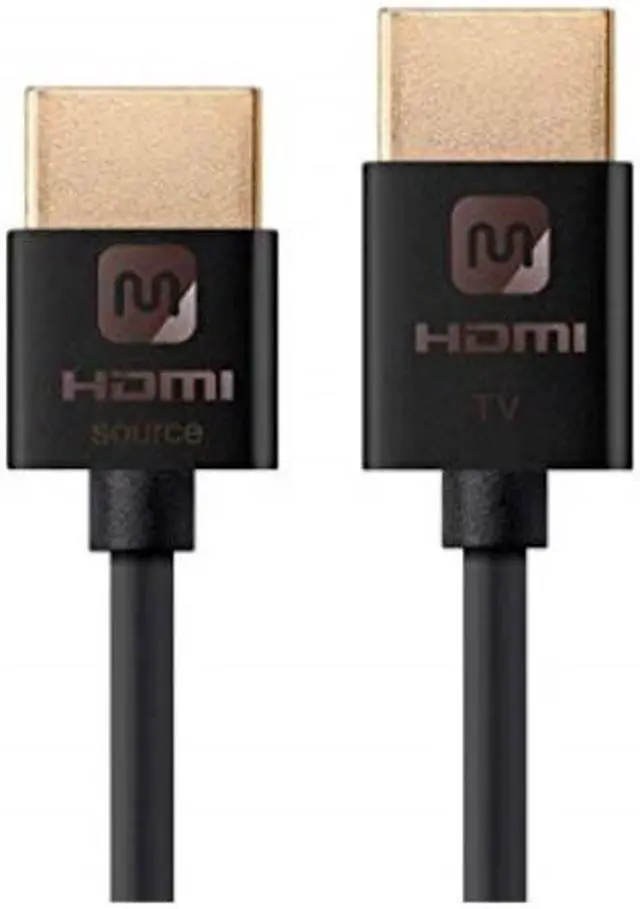 Alt view image 7 of 19 - Monoprice HDMI High Speed Active Cable - 10 Feet - Black, 4K@60Hz, HDR, 18Gbps, 36AWG, YUV 4:4:4 - Ultra Slim Active Series