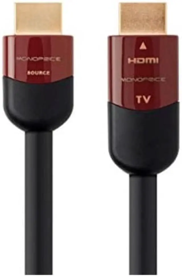Alt view image 7 of 20 - Monoprice HDMI Cable - 40 Feet - Black | High Speed, Active Chipset, 4k@60Hz, HDR, 18Gbps, 26AWG, YUV 4:2:0, CL2 - Cabernet Ultra Series