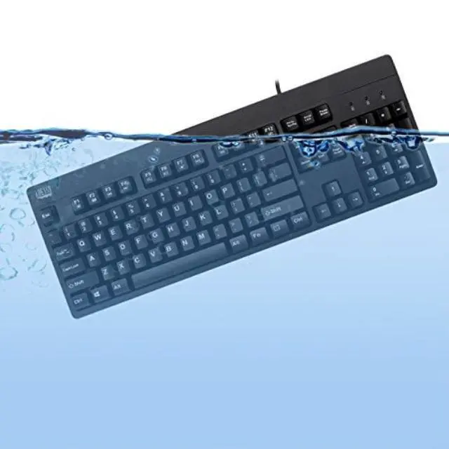 Alt view image 13 of 20 - Adesso Ip67 Rated Waterproof, Antimicrobial Multimedia Usb Keyboard With 2X Pri
