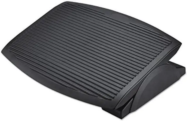 Alt view image 4 of 13 - Alera Ergo Tilt Footrest 13 3/4w x 17 3/4d x 3 3/8 to 5 1/8h Black FS312